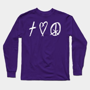 G♥D L♥VE PEACE Long Sleeve T-Shirt